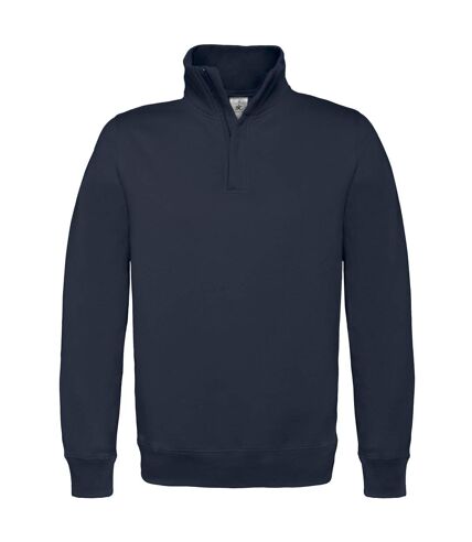 B&C Mens ID.004 1/4 Zip Sweatshirt (Navy) - UTRW3028