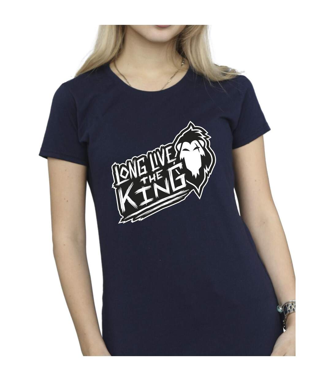 Disney T-shirt en coton Le Roi Lion Le Roi Femmes/Dames (Bleu marine) - UTBI25305-3