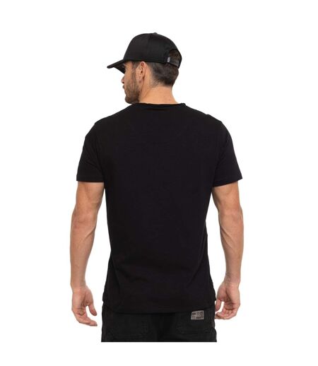 T-shirt homme en jersey col V rouloté imprimé devant Ron Vondutch