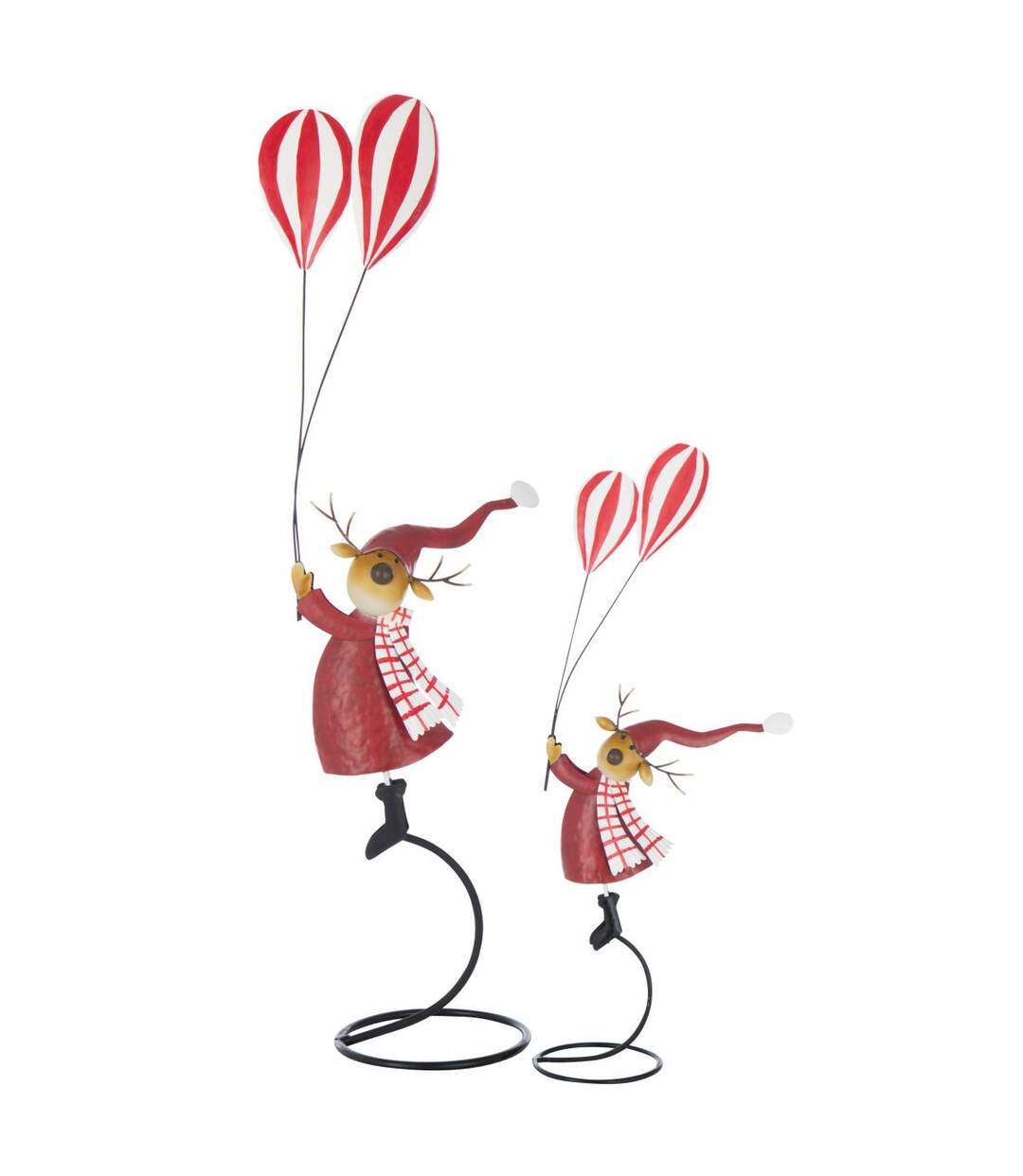 Renne Déco sur Socle Ballons 85cm Rouge-2