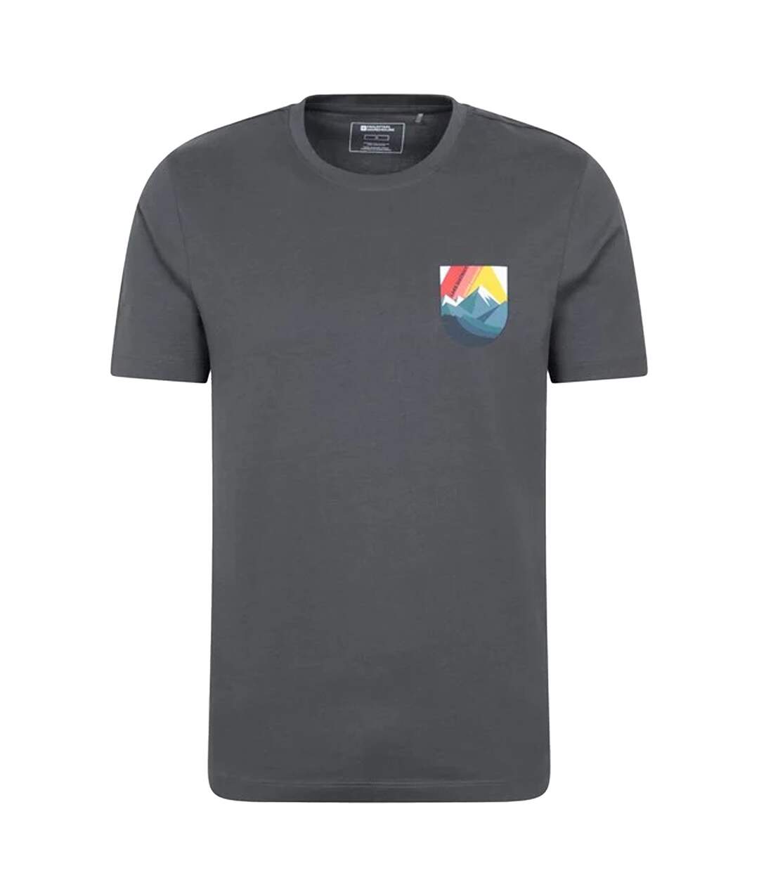 Mens Lake District Short-sleeved T-shirt Charcoal Mountain Warehouse-1
