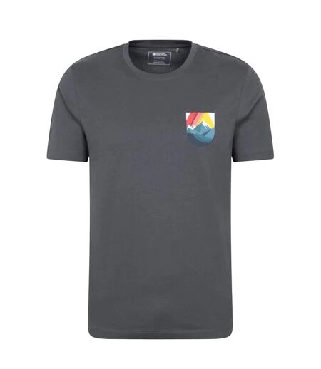 Mens Lake District Short-sleeved T-shirt Charcoal Mountain Warehouse