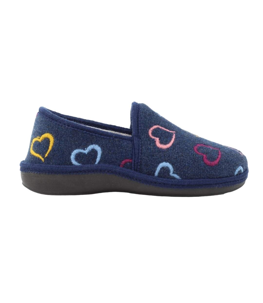 Chaussons joyful femme bleu marine Lunar-3