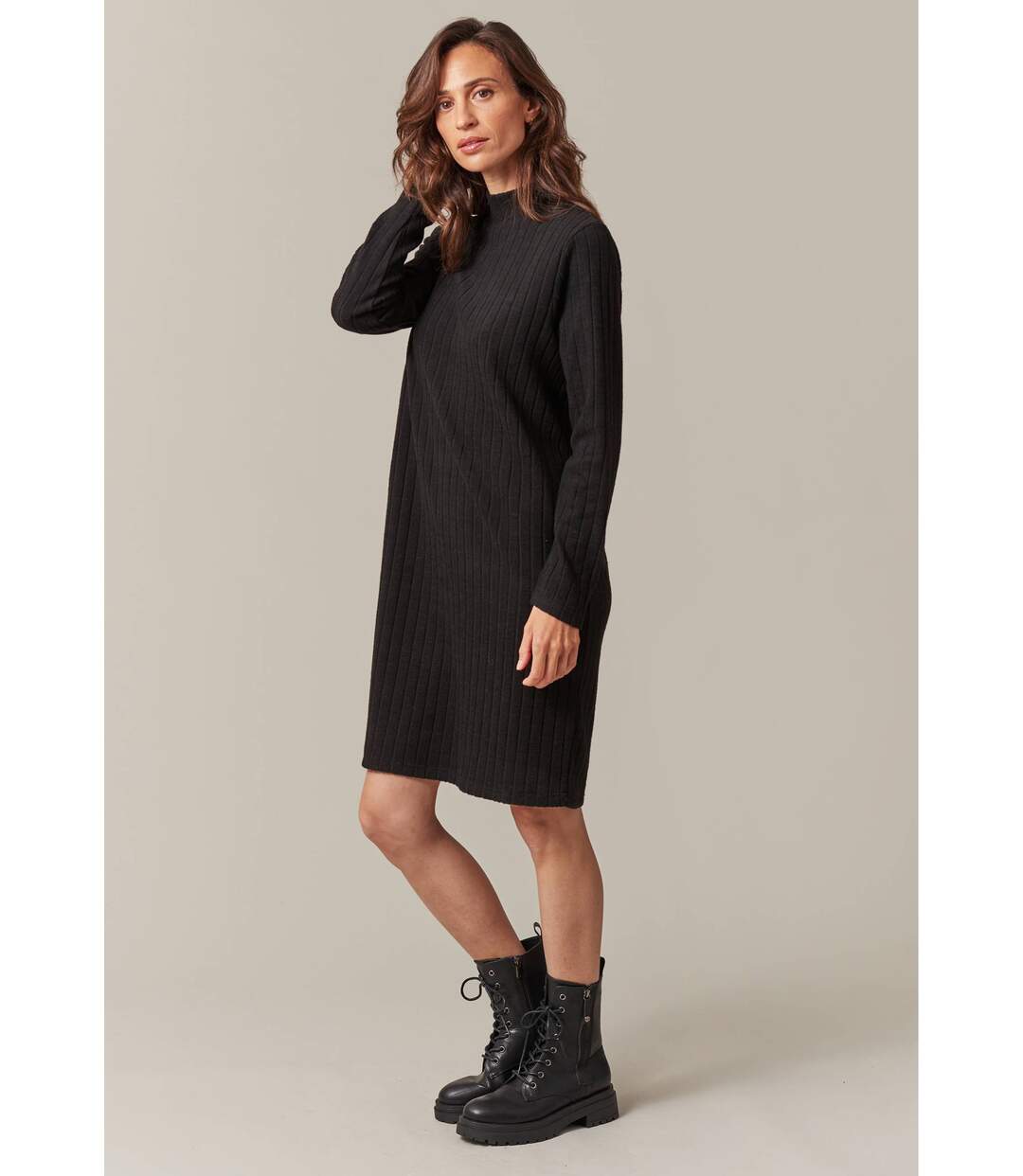 Robe pull à col montant pour femme ADIA