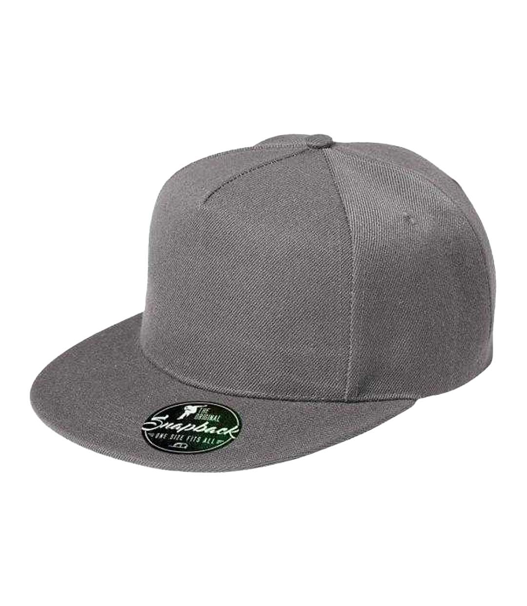 Casquette De Baseball Rap Gris Malfini-1