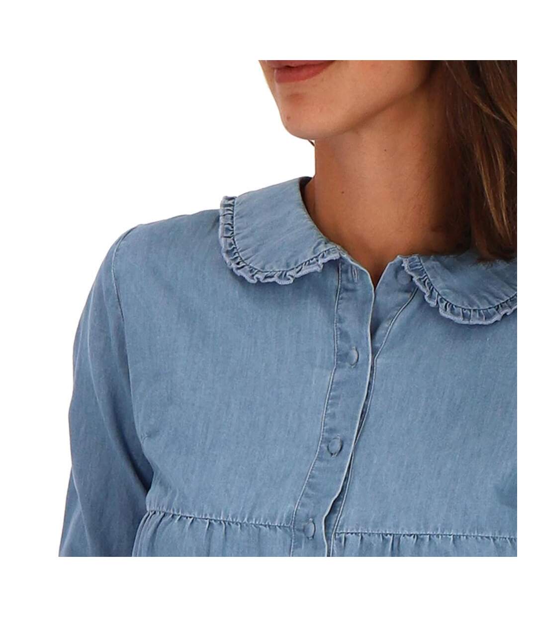 Chemise en Jeans Bleu Femme Les Tropéziennes Lorette - XS-2