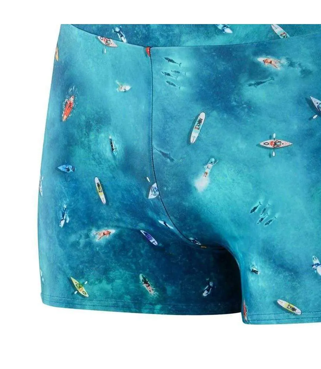 Short De Bain Cintré Motif/style Imprimé Intégral Escape Homme Bleu Imprimé Speedo-2