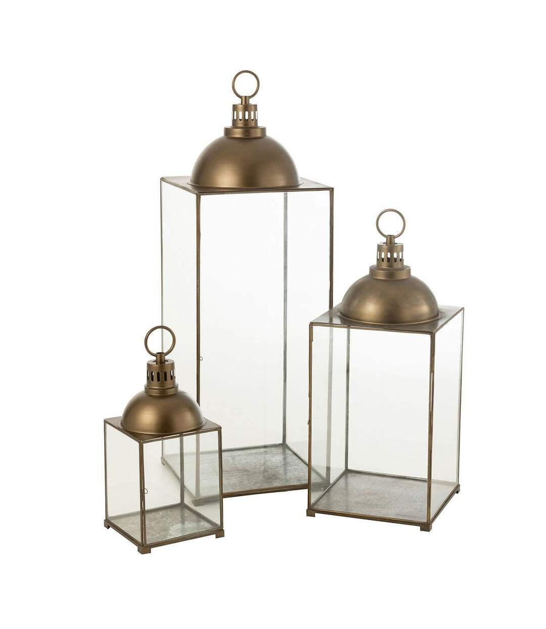 Lanterne Design en Verre Hagrid 57cm Bronze-3