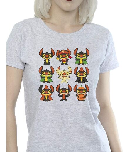 Disney T-shirt en coton Femmes/Ladies Lilo & Stitch Halloween Costumes (Gris sportif) - UTBI26030
