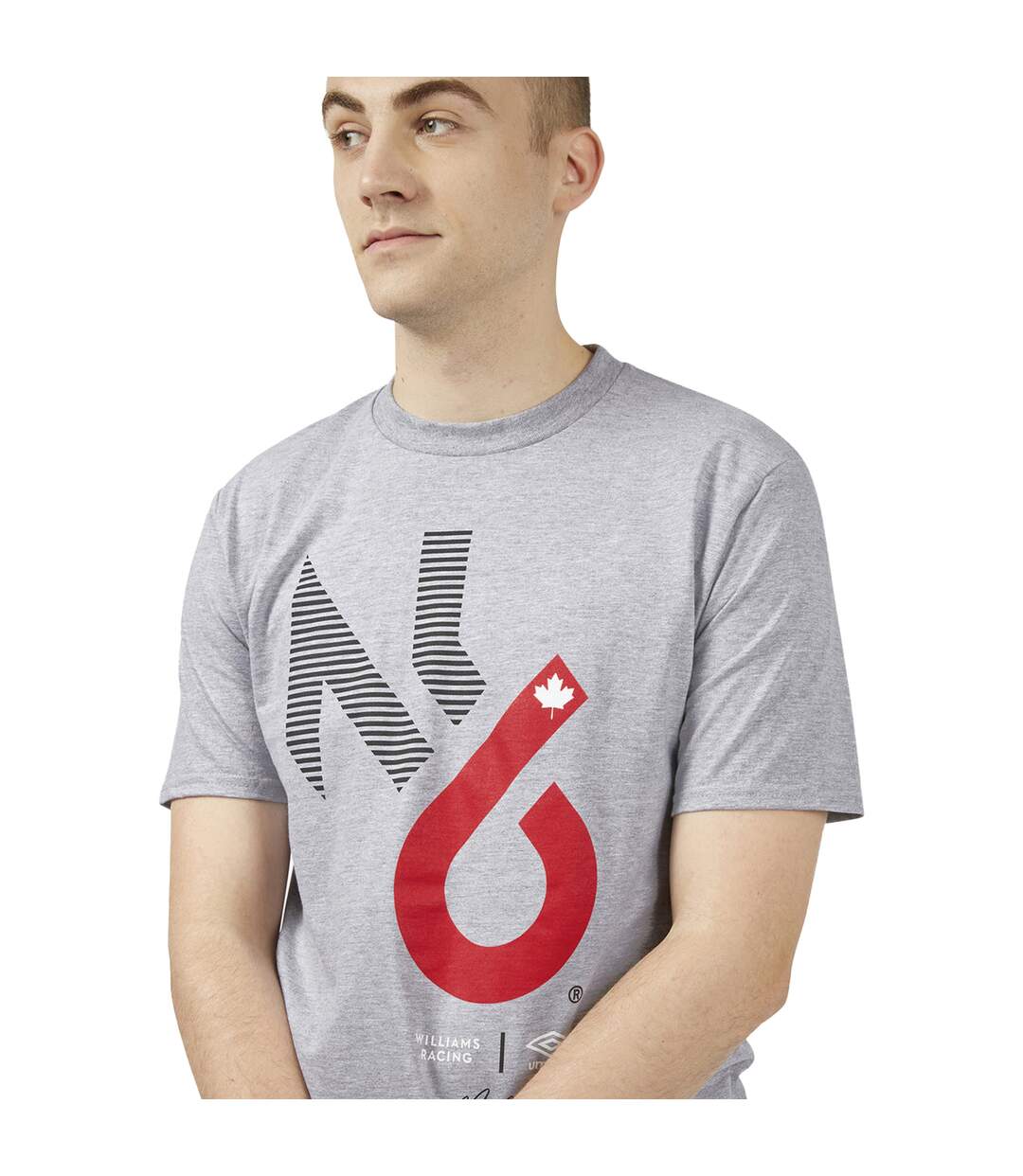 Mens umbro t-shirt grey marl Nicholas Latifi-4