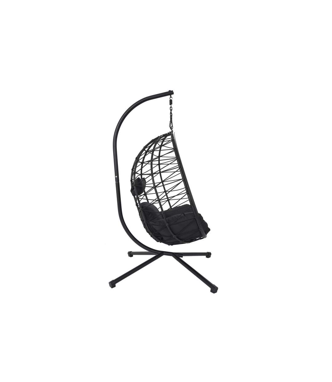 Fauteuil Suspendu Zadar 109cm Noir-3