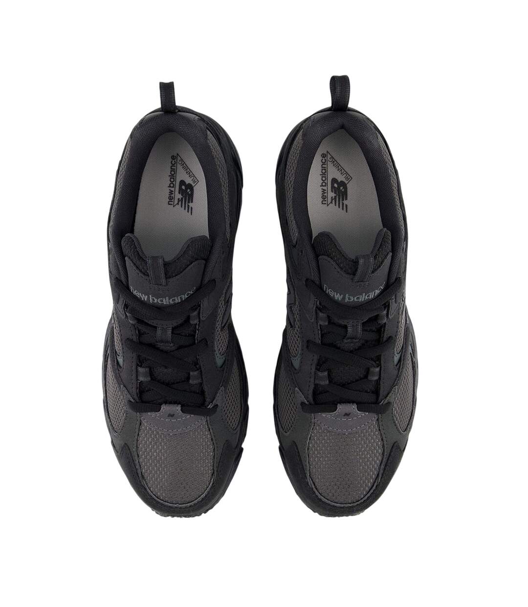 Mens 408 V1 Low Cut Trainers Black Grey New Balance-3