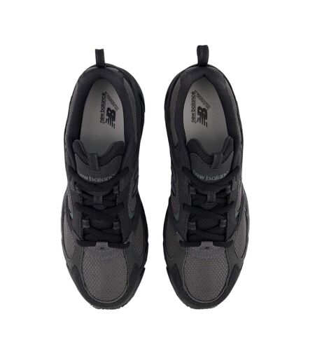 Mens 408 V1 Low Cut Trainers Black Grey New Balance