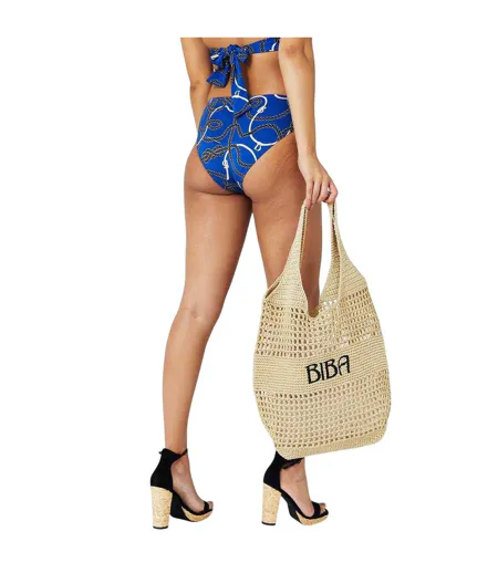 Bas De Maillot De Bain Motif/style Vénitien Femme Bleu Marine Biba
