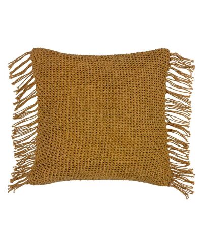 Nimble knitted cushion cover 45cm x 45cm honey Yard