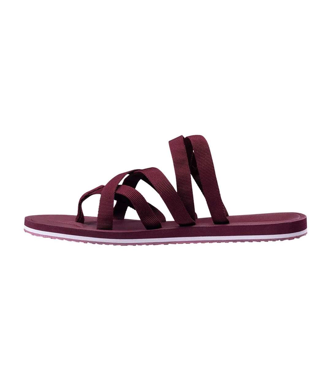 Tongs Pima Femme Crème Bordeaux Hi-Tec-2