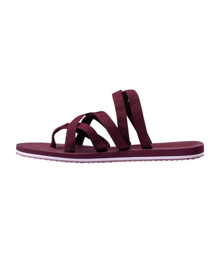 Tongs Pima Femme Crème Bordeaux Hi-Tec