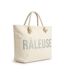 OZABI Sac de Plage Femme Jute Synthétique – Message Pailleté – Cordage-1