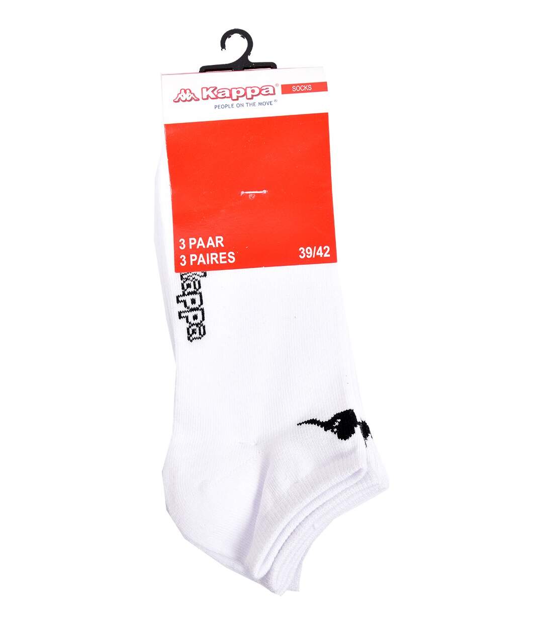 Chaussettes homme KAPPA Socquettes Tiges courtes Pack de 6 Paires Blanches