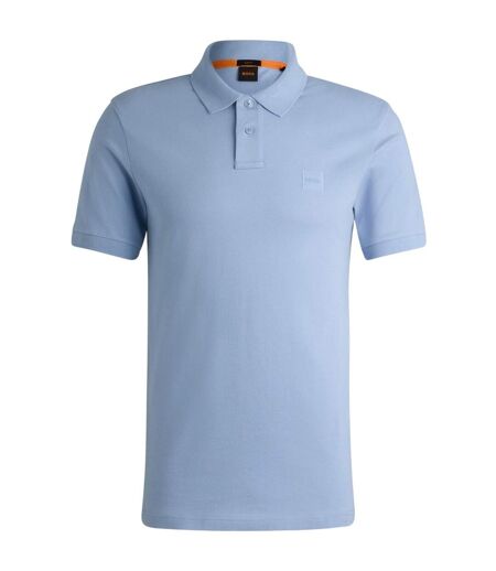 Polo Motif/style Logo Rectangulaire Passenger Homme Bleu Boss