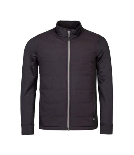 Men's Hybrid Fleece Lined Jacket Full Zip | Insulated Waterproof Coat