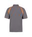 Kustom Kit Mens Oak Hill Piqué Polo Shirt (Charcoal/Orange) - UTPC6333