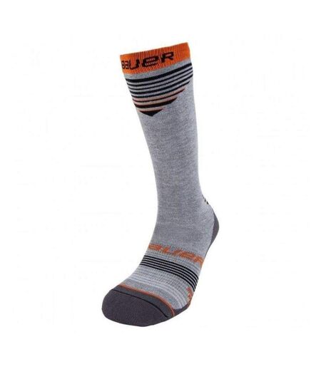 Chaussettes De Hockey Motif/style Logo Adulte Gris Bauer