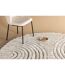 Tapis Déco Texturé Rond Niklas 200cm Blanc-4