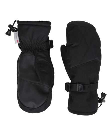 Womens/ladies Extreme Waterproof Ski Mittens Black Mountain Warehouse