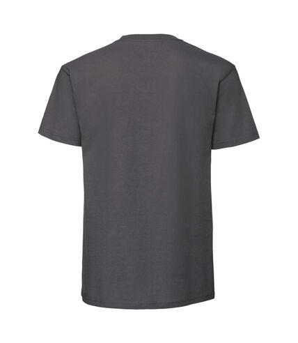 Fruit of the Loom Mens Iconic Premium Ringspun Cotton T-Shirt (Light Graphite) - UTBC5183