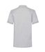 Mens 65/35 Heavyweight Polo Shirt Heather Grey Fruit Of The Loom-2