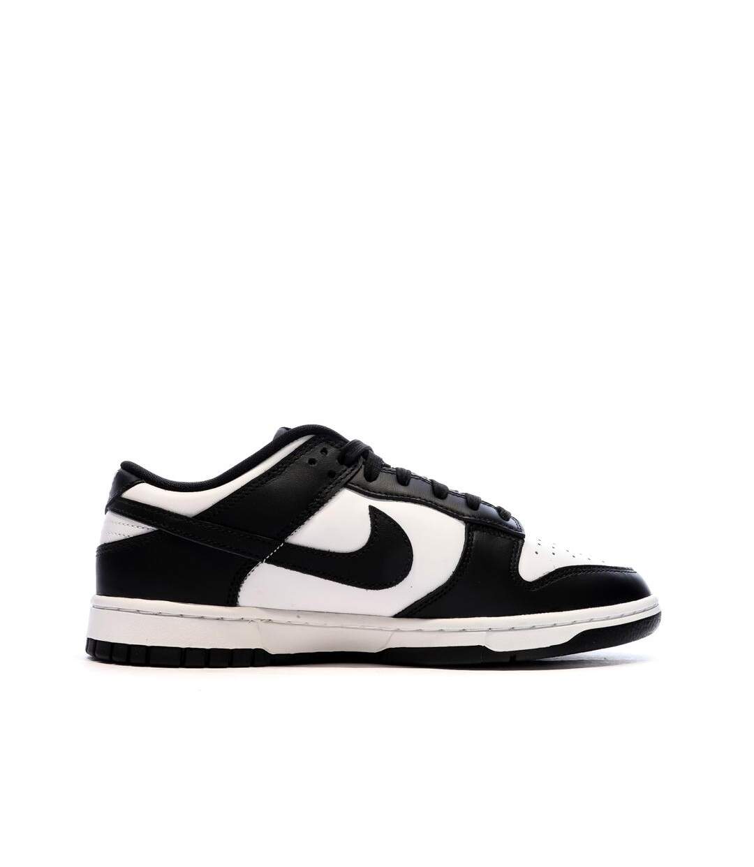 Baskets blanches/noires homme nike dunk low retro-2