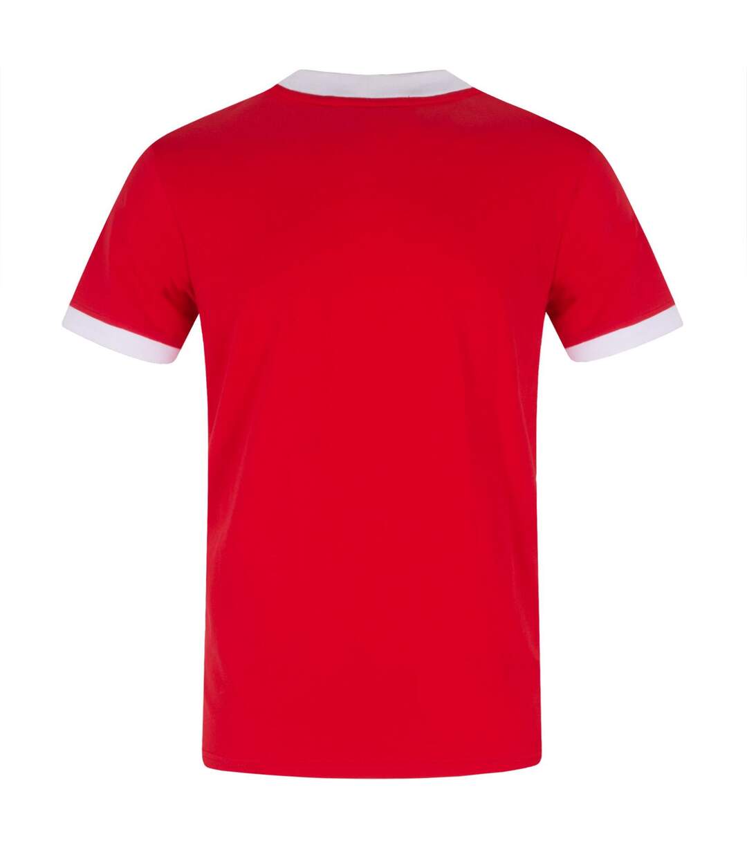 Mens United Wembley 1958 Crest Polyester V Neck T-shirt Red Fan Originals-3
