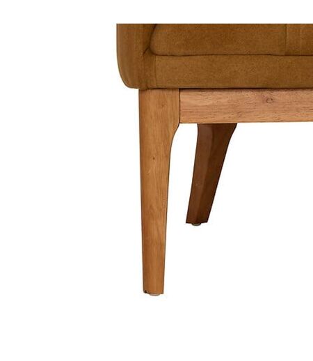 Fauteuil velours LIBOR - Marron