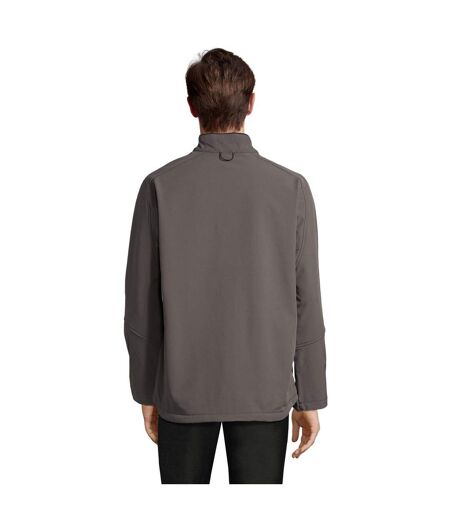 Veste Softshell Relax Homme Gris Charbon Uni SOLS