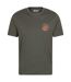 Mens mountain grid t-shirt green Mountain Warehouse-1