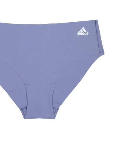 Womens/ladies Seamless Hipster Briefs Grey Blue Adidas