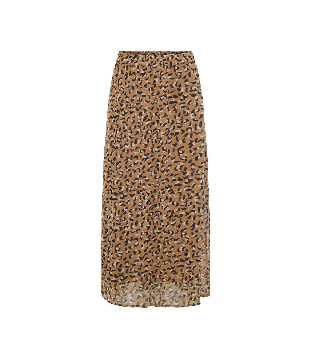 Jupe longue beige femme only tasha-1