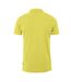 Mens Pallas Cotton Regular Polo Shirt Bright Yellow Boss-3