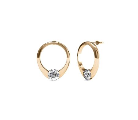 Boucles d'oreilles Mini Ring, Cristal d'Autriche