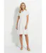 Robe-chemisier courte en broderie anglaise-1