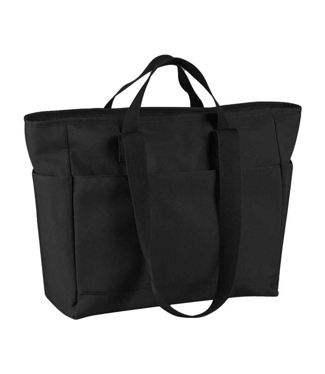 Simplicity recycled polyester tote bag one size black Bagbase-1