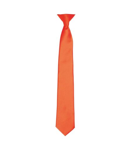 Premier Unisex Adult Satin Tie (Orange) (One Size)