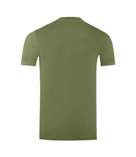 T-shirt Motif Logo London Aldis Homme Vert Aquascutum