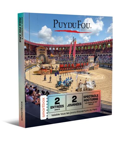 Deux journées au Puy du Fou en 2025 pour 2 adultes - SMARTBOX - Coffret Cadeau Multi-thèmes