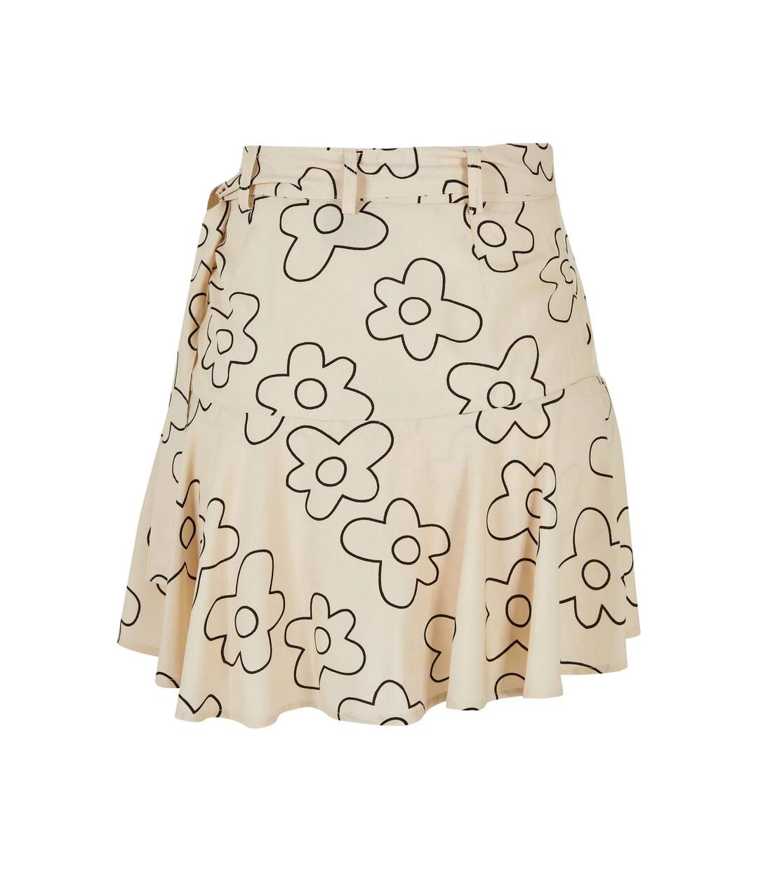 Womens/ladies Flower Mini Skort Soft Seagrass Urban Classics-2