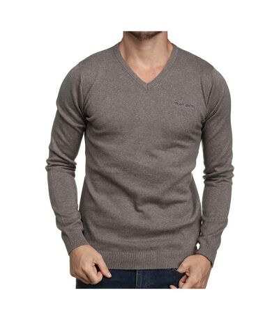 Pull gris homme teddy smith pulser - m