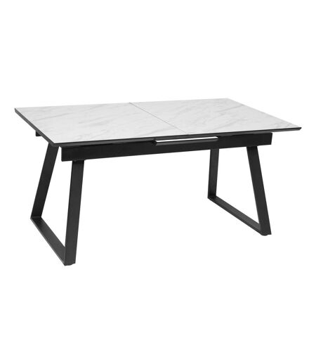 Table à manger extensible pour 4 personnes CAMBURI - Blanc