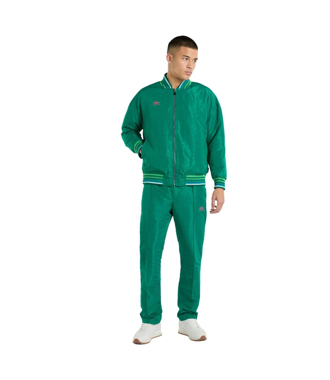 Mens straight leg jogging bottoms quetzal green Umbro-3