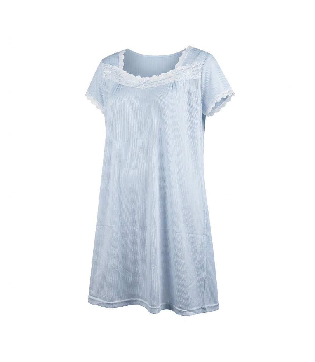 OZABI Chemise de Nuit Femme Dentelle Ultra Léger-1